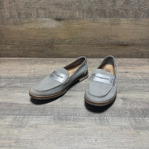 Sperry Seaport Plushwave Tan Leather Penny Loafers Women's Size 6 - Picture 1 of 7